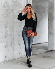 Dressed To The Nines Knit Bodysuit - Black Ins Street
