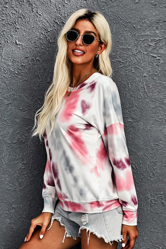 Drop Shoulder Tie Dye  Tee Ins Street
