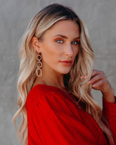 Edie Beaded Statement Earrings - Clear Ins Street