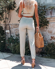 Enlightened Pocketed Knit Joggers Ins Street