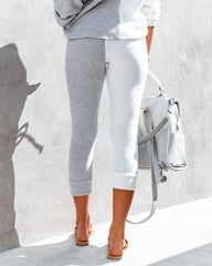 Grey Area Pocketed Colorblock Knit Joggers Ins Street