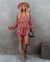 Grow Closer Floral Pleated Romper Ins Street