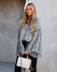 Hancock Paisley Bell Sleeve Blouse Ins Street