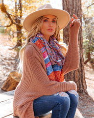 Jenesis Striped Scarf - Orange Combo - FINAL SALE Ins Street