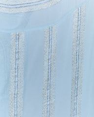 Joli Metallic Duster Kimono - Light Blue Ins Street