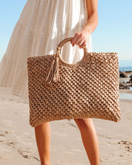Kauai Tassel Straw Tote Bag Ins Street