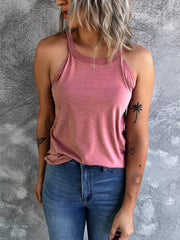 Women's Solid Color Vest Slim Bottoming Sleeveless Top Ins street