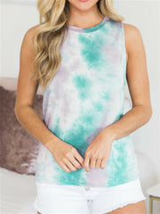 Tie-Dye Sleeveless Tank Top 2023-03-14 InsStreet