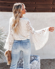 Liselle Bell Sleeve Lace Tie Top Ins Street