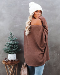 Lovell Boat Neck Thermal Knit Top - Wood Ins Street