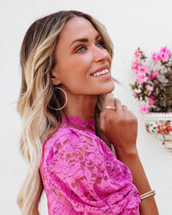 Maci Baguette Ring - Pink Ins Street