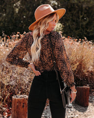 Moments Notice Floral Crop Blouse Ins Street