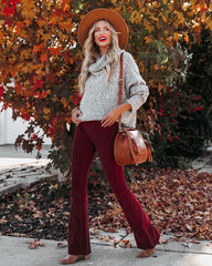 Montage Cowl Neck Knit Sweater - Grey Ins Street