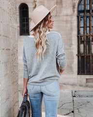 Nakoa Colorblock Knit Sweater - Tan Grey Ins Street