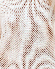 Nash Cotton Knit Sweater - Beige Ins Street