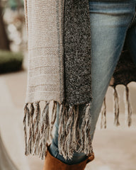 Pearl District Fringe Colorblock Cardigan Ins Street