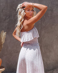 Penny Floral High Rise Ruffle Hem Pants Ins Street