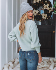 Ready Set Snow Turtleneck Knit Sweater - Sage - FINAL SALE Ins Street