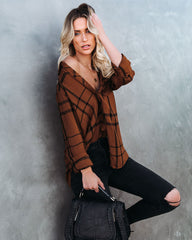 Reese Plaid Button Down Top Ins Street