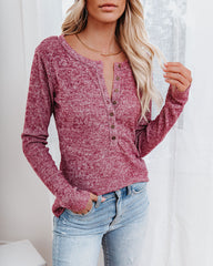 Riva Long Sleeve Knit Henley Top Ins Street