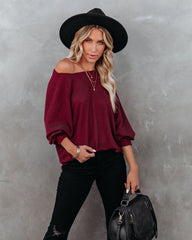Robust Long Sleeve Thermal Top - Burgundy Ins Street