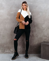 Rockridge Cotton Blend Colorblock Sweater Ins Street