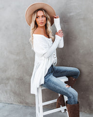 Rufus Contrast Knit Top - Ivory Ins Street