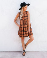 Seven Wonders Cotton Pocketed Embroidered Dress Ins Street