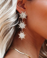 Shashi - Fireworks Statement Earrings - Gold Ins Street
