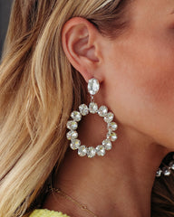 Shashi - Frosted Statement Earrings - Silver Ins Street