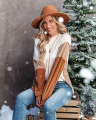 Soft Love Knit Pullover - Camel Multi - FINAL SALE Ins Street