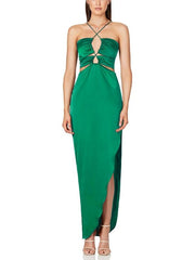 Slit Halter Dress 2023-03-14 InsStreet