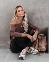 Wear It Well Long Sleeve Bamboo Knit Top - Coffee Ins Street