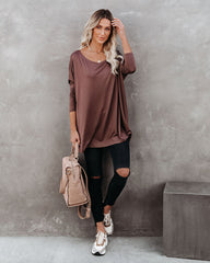 Wear It Well Long Sleeve Bamboo Knit Top - Coffee Ins Street