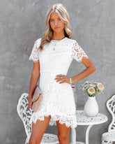 What Love Is Lace Ruffle Dress Ins Street