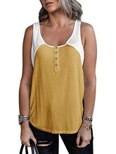 Women Colorblock Scoop Neck Sleeveless Tank Top Ins Street