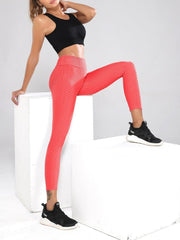 Women Leggings Booty Lifting High Waisted Tummy Control Workout Sport Yoga Pants Ins Street