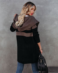 Zephyr Cove Hooded Pocketed Cardigan Ins Street