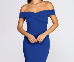 Kiabeth Off Stylish Shoulder Midi Dress InsStreet