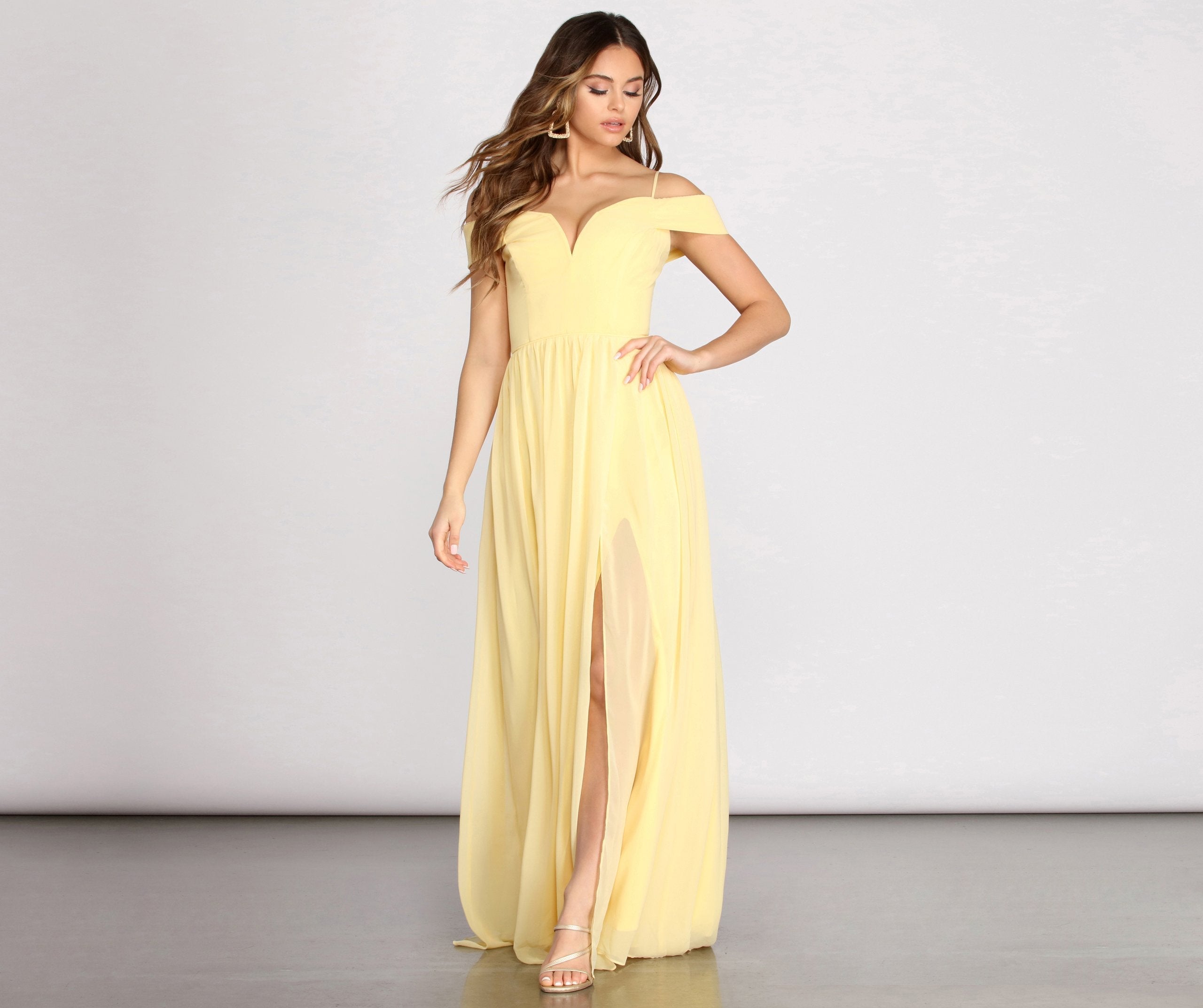 Daisy Off Stylish Shoulder A-Line Dress InsStreet