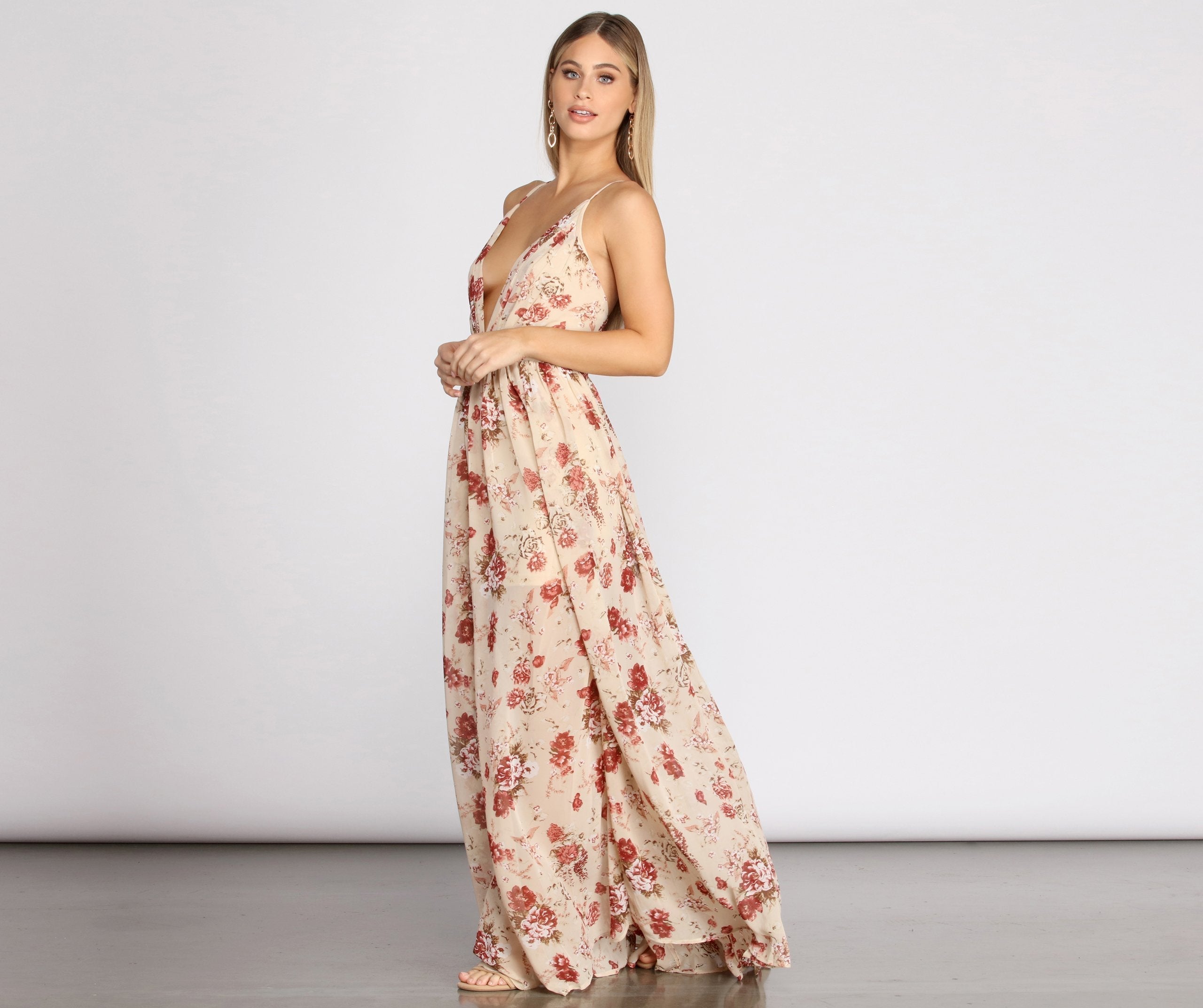 Lydia Floral Stylish A-Line Dress InsStreet