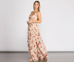 Lydia Floral Stylish A-Line Dress InsStreet