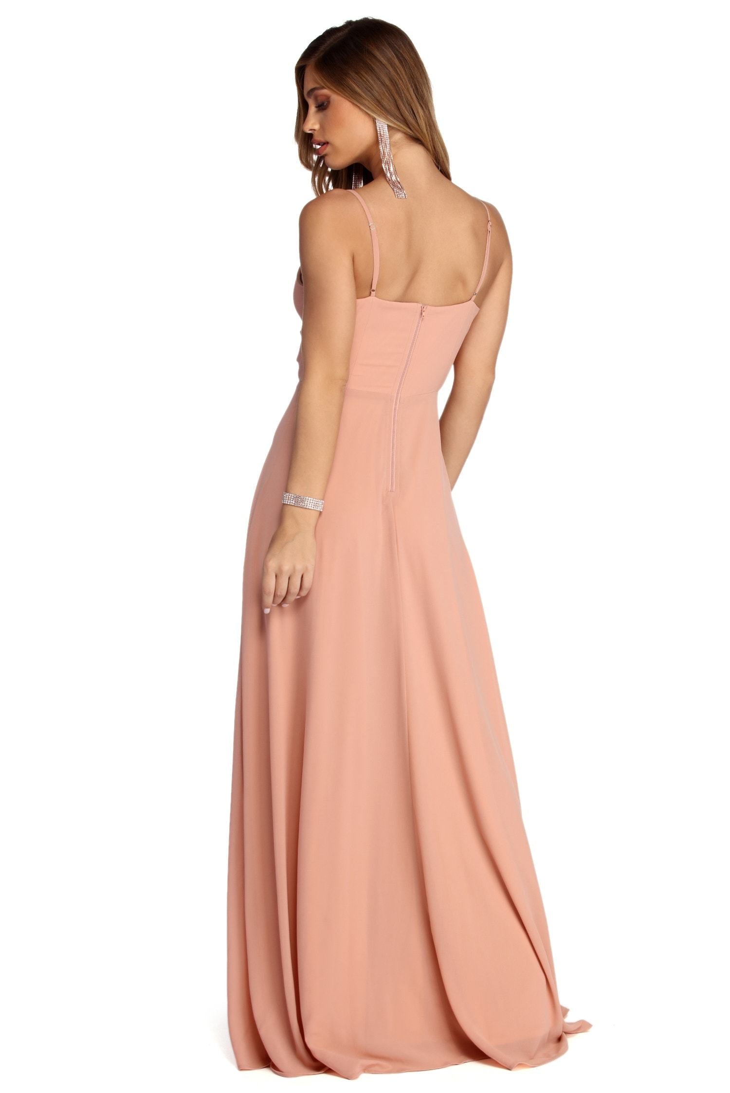 Julissa Formal Stylish Sleeveless Chiffon Dress InsStreet