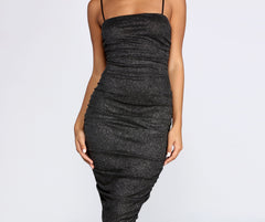 Glitter Girl Stylish Mesh Midi Dress InsStreet