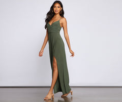 Major Appeal High Charming Slit Maxi Dress InsStreet