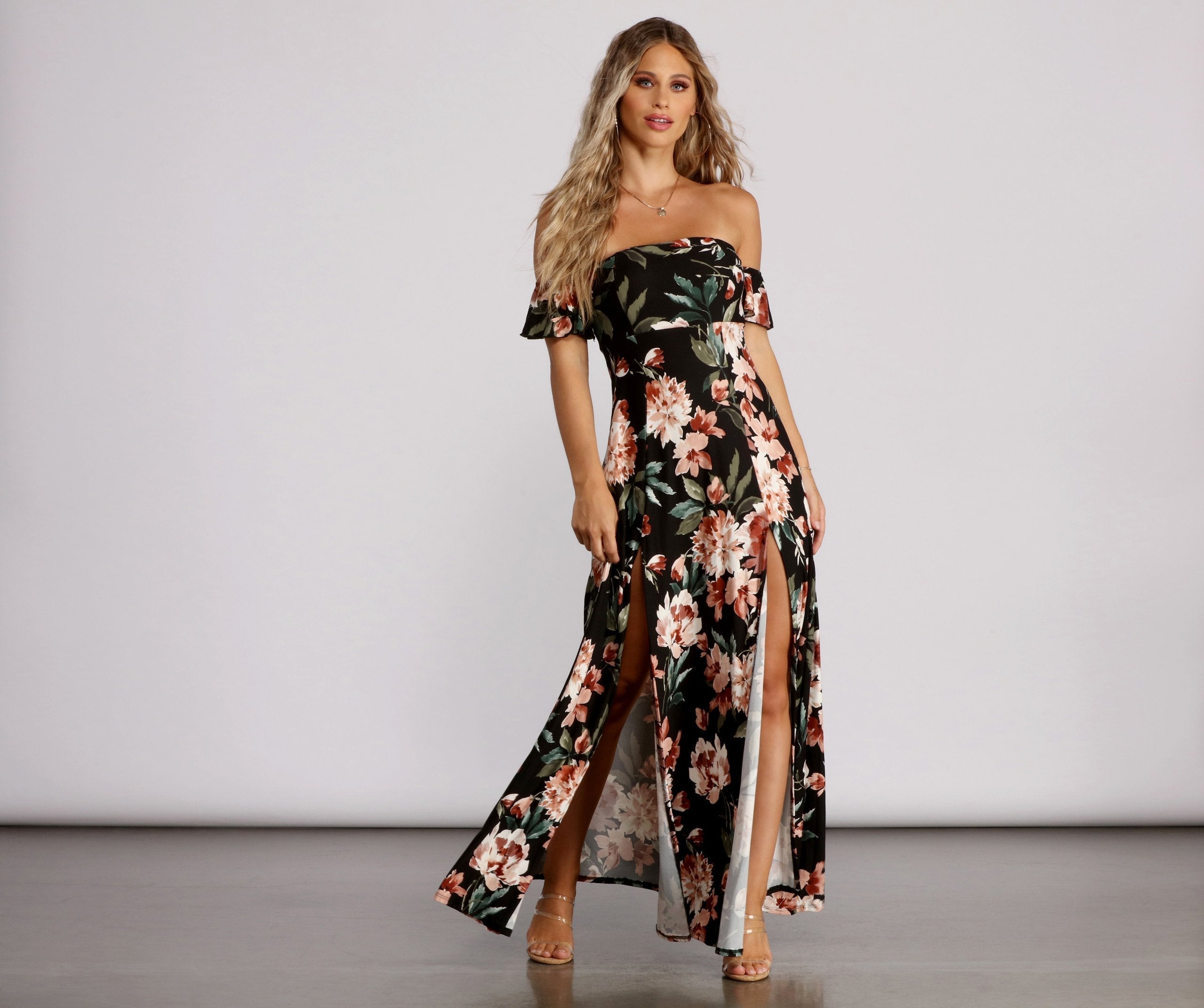 Stuck on Stylish Floral Maxi Dress InsStreet