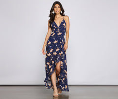 Free-spirited Floral Beauty Charming Sleeveless Maxi Dress InsStreet