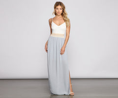 Effortlessly Stunning Crochet Charming Waist Maxi Dress InsStreet