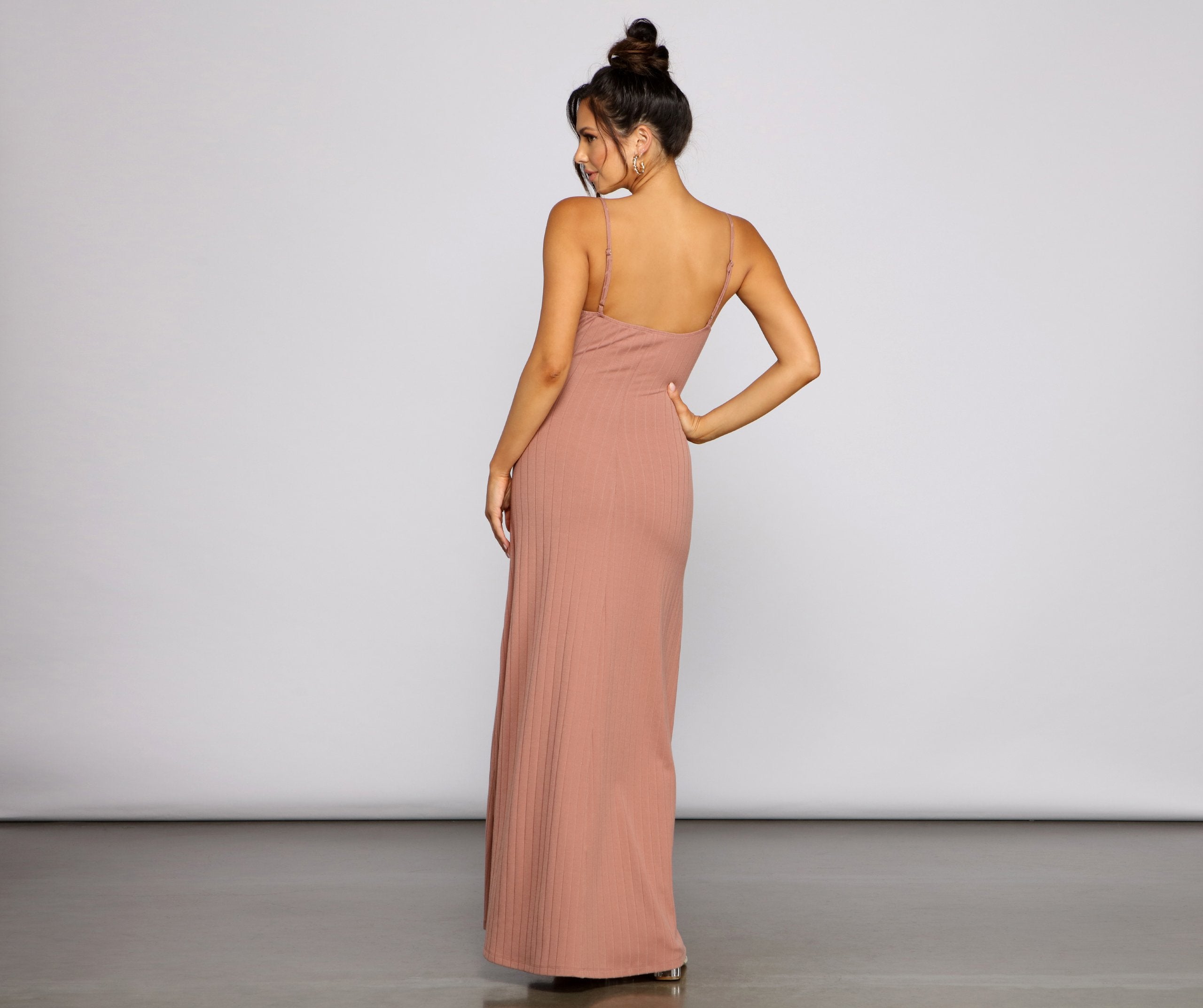 Effortless Style Stylish Tie-Front Maxi Dress InsStreet