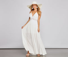 Stylish Girl Summer Charming Crochet Maxi Dress InsStreet